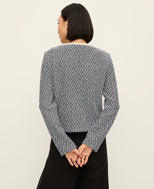 Petite Cropped Tweed Jacket
