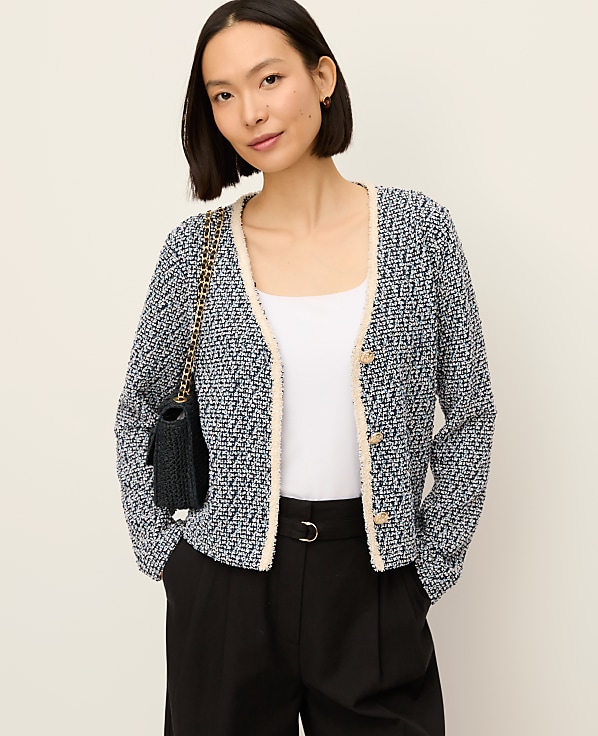 Cropped Tweed Jacket