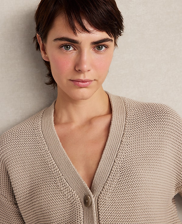 Haven Well Within Organic Cotton Link Stitch Cardigan
