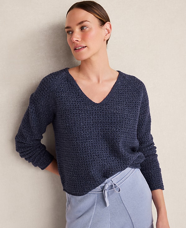 Haven Well Within Merino Wool Blend V-Neck Sweater