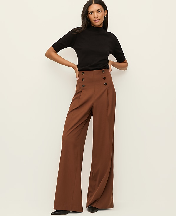 The Petite Wide-Leg Sailor Pant