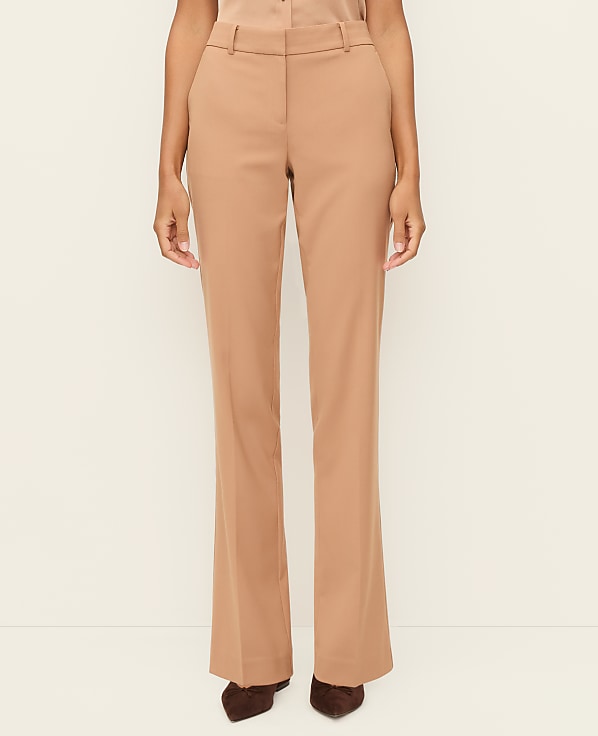 The Petite Straight Pant in Plaid &mdash; Curvy Fit