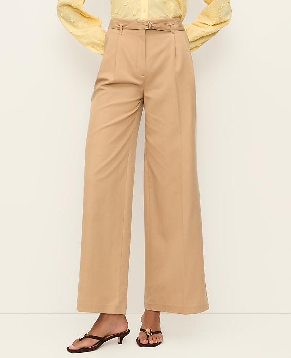 The Belted Wide-Leg Ankle Pant