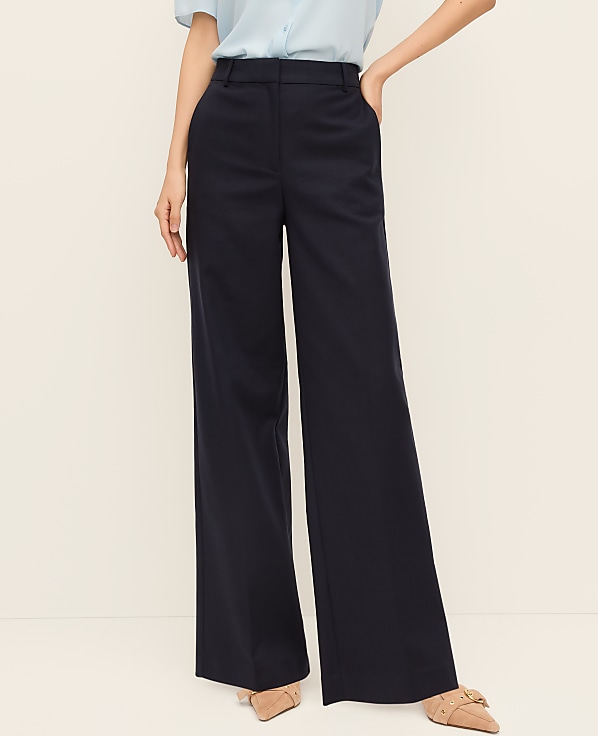 The Wide-Leg Pant in Doubleweave