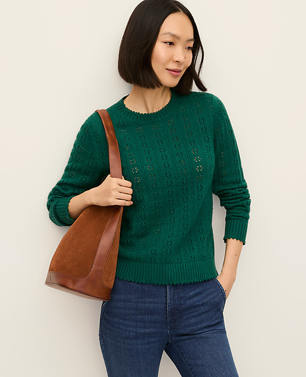 Cozy Pointelle Sweater