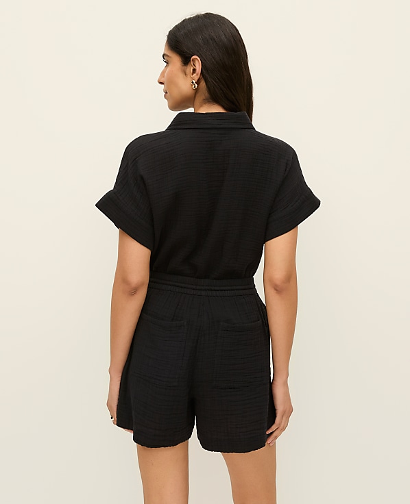 The Petite Pull-On Short in Cotton Gauze