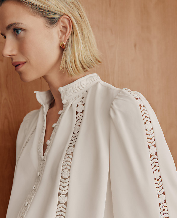 Lace Trim Blouse