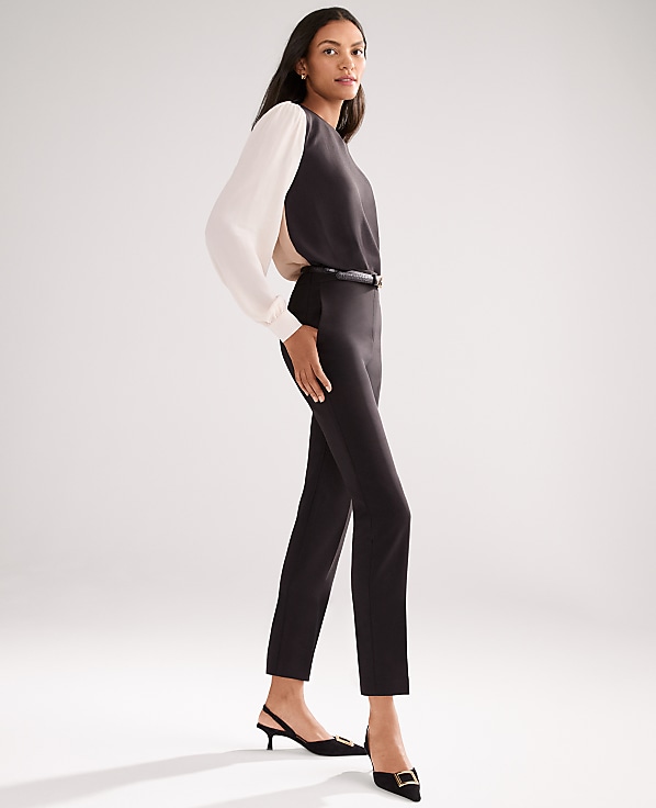 The Relaxed Ankle Pant in Fluid Crepe