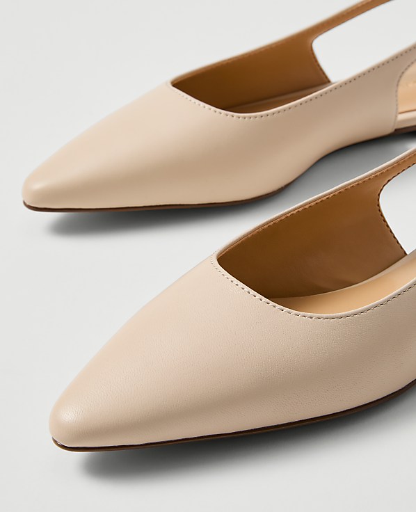 Leather Slingback Flat