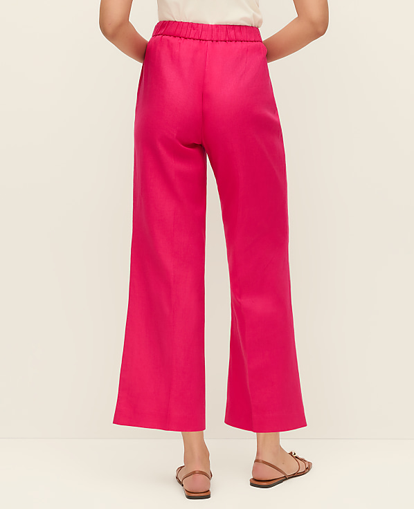 The Flare Ankle Pant in Linen Blend