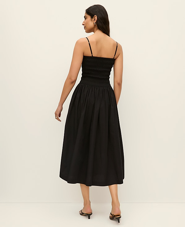 Smocked Flare Maxi Dress