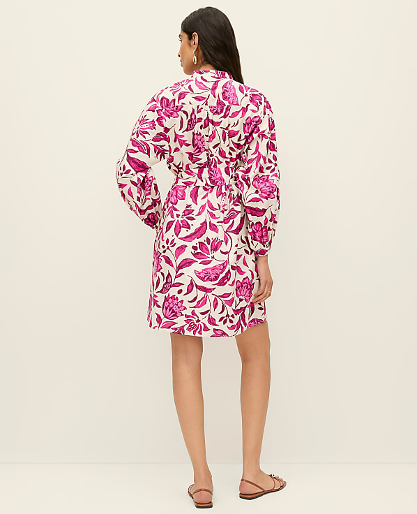 Floral Belted Shift Dress