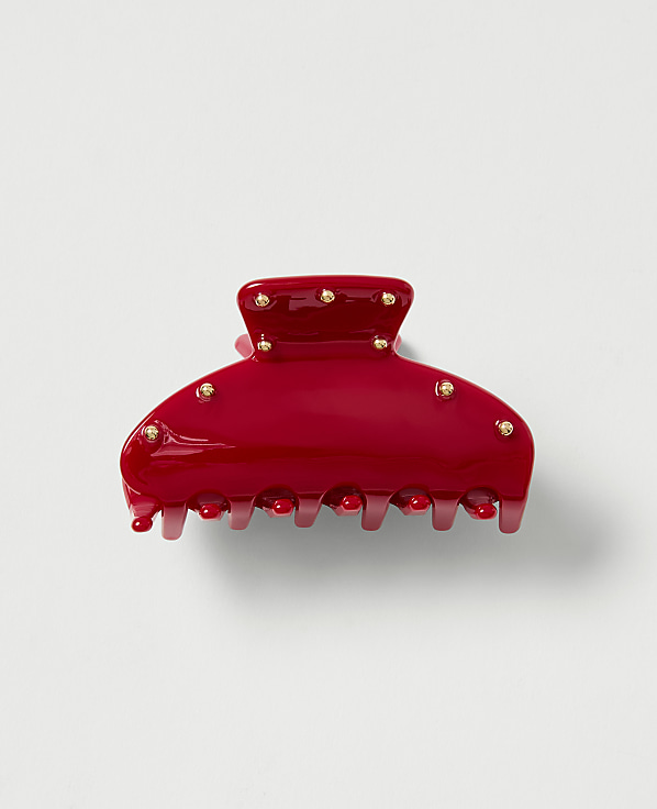 Studded Acetate Hair Clip