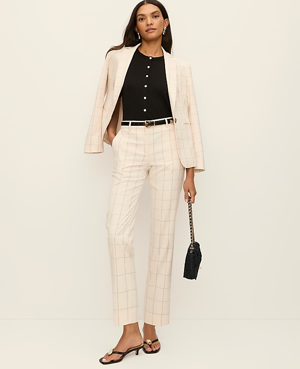 The Eva Ankle Pant in Windowpane