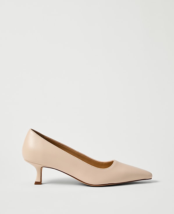Leather Nip Toe Pump