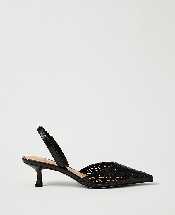 Leather Nip Toe Pump