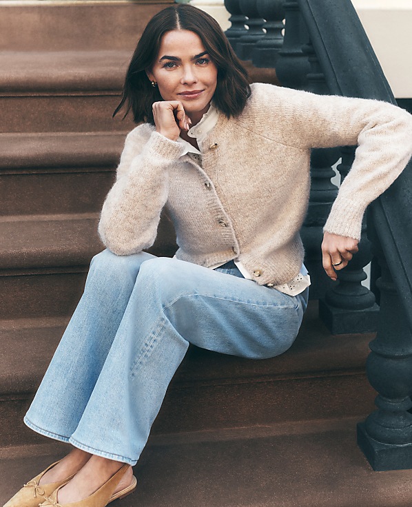 Weekend Cozy Crew Neck Cardigan