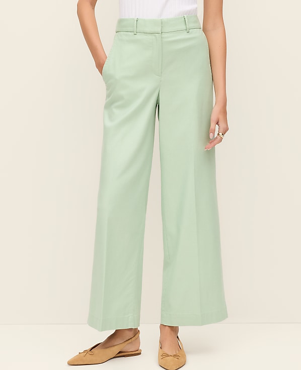 The Petite Relaxed Wide-Leg Ankle Pant