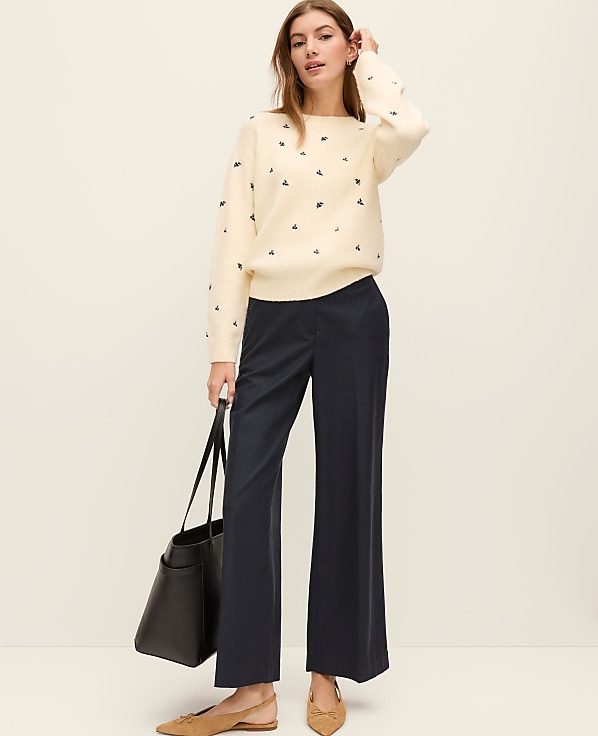 The Petite Relaxed Wide-Leg Ankle Pant