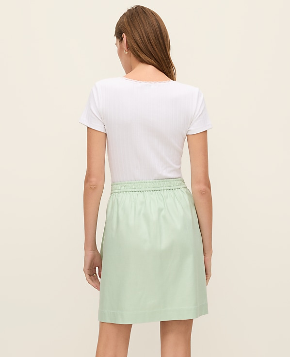 Petite Weekend Belted Wrap Effect Skirt