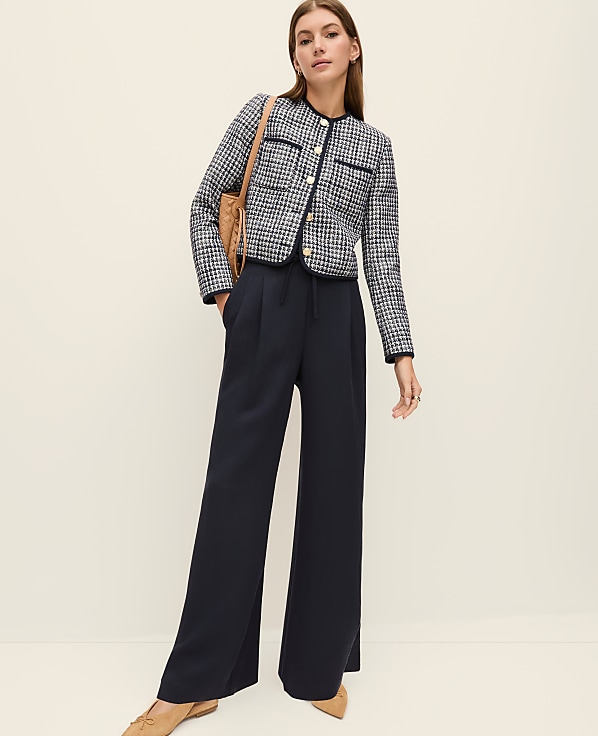 Petite Weekend Easy Fit Wide-Leg Pant