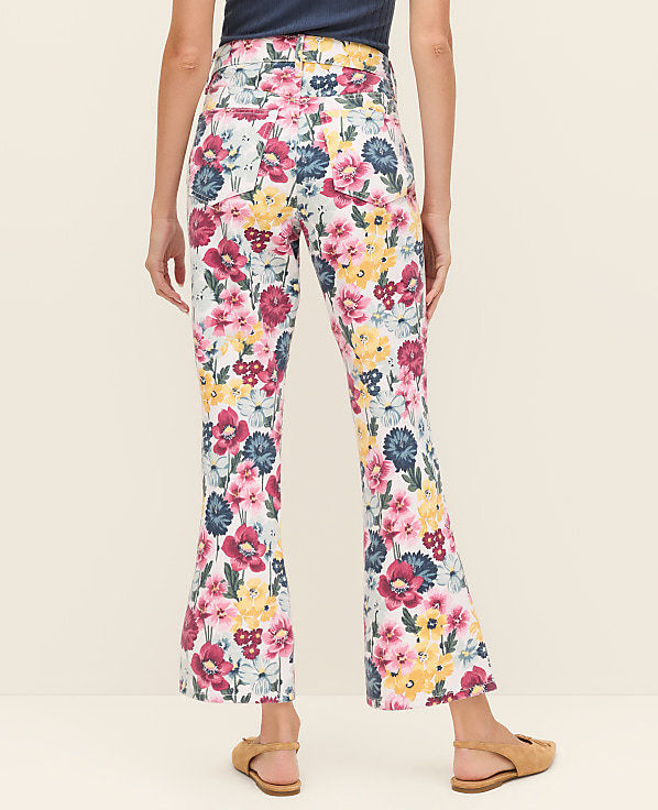 The Weekend Floral Cropped Boot Jean