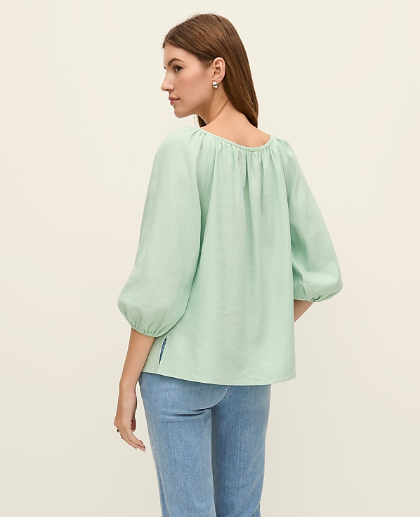 Weekend Linen Blend Blouse