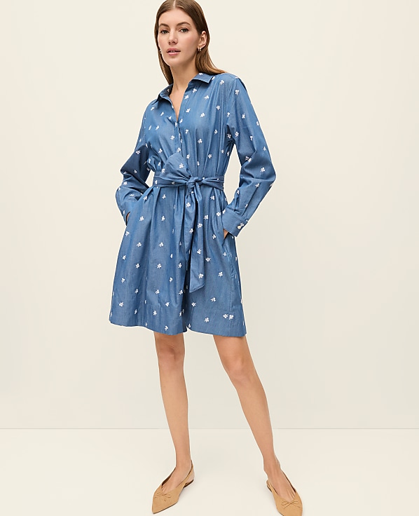 Weekend Embroidered Belted Dress