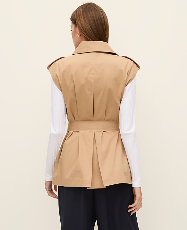 Belted Trench Vest