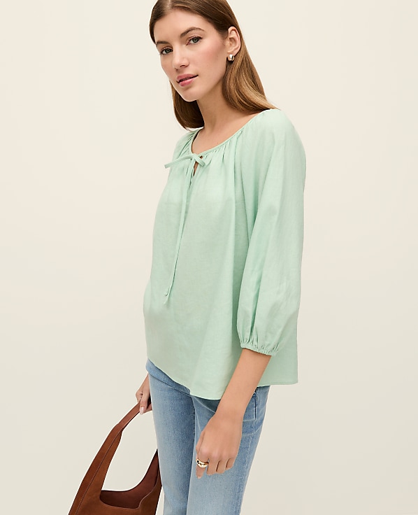 Weekend Linen Blend Blouse