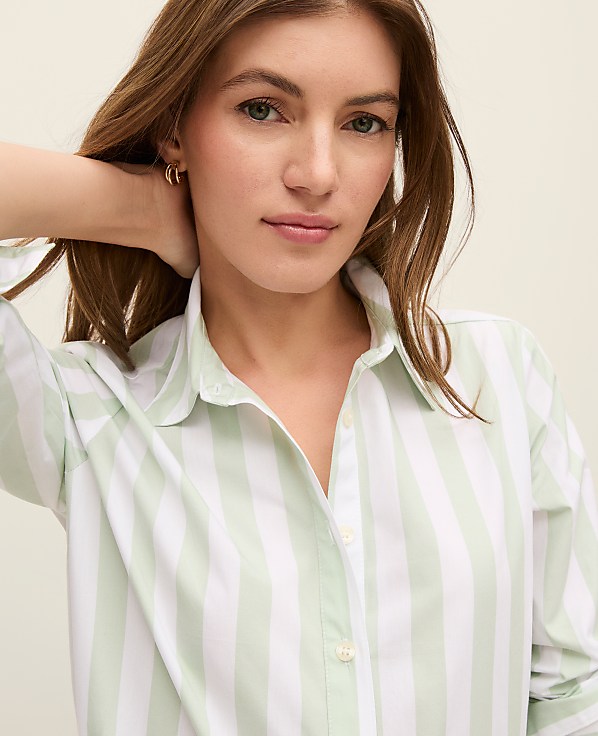 Weekend Striped Relaxed Perfect Shirt