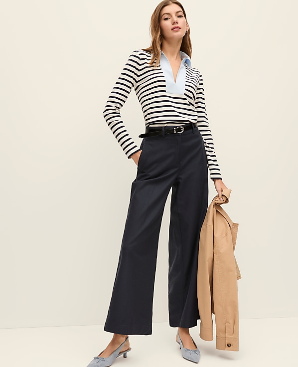 The Relaxed Wide-Leg Ankle Pant
