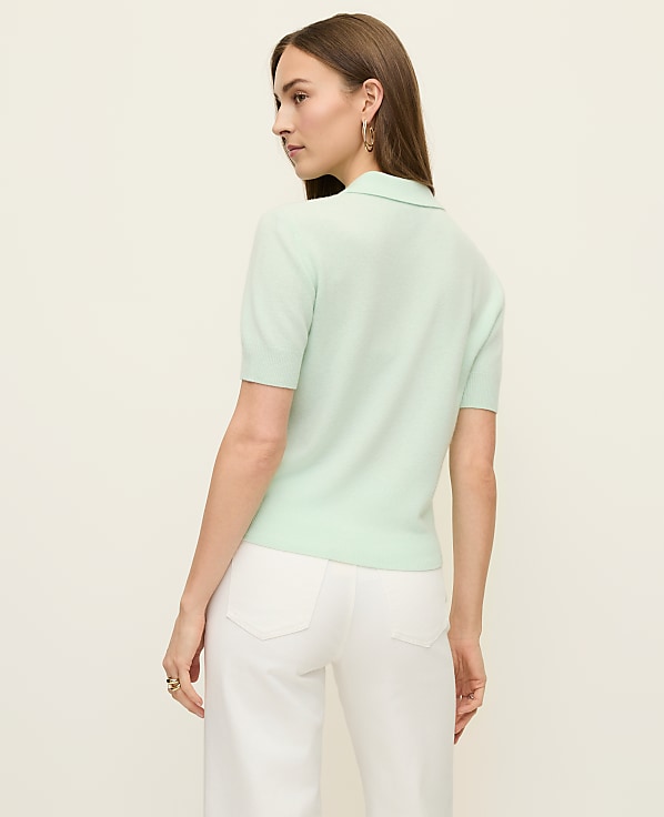 Cashmere Polo Sweater