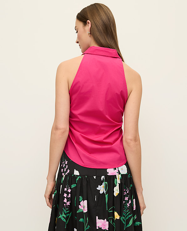 Button Down Halter Shirt
