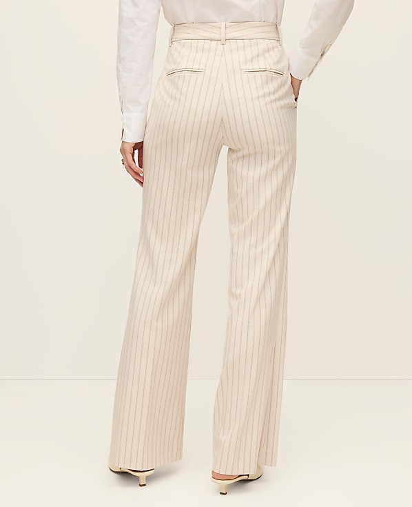 The Petite Flare Trouser in Pinstripe