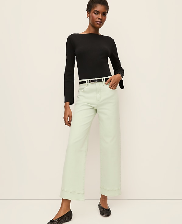 The Petite Wide-Leg Crop Jean