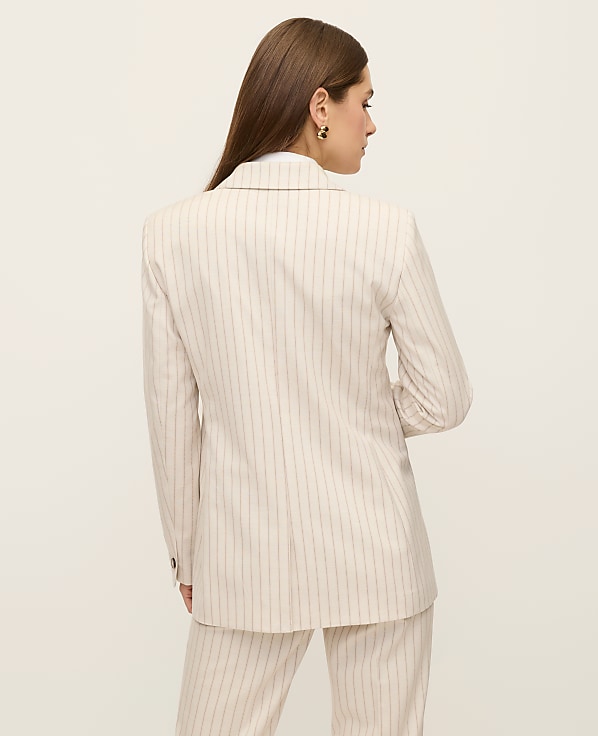 The Petite Crosby Blazer in Pinstripe