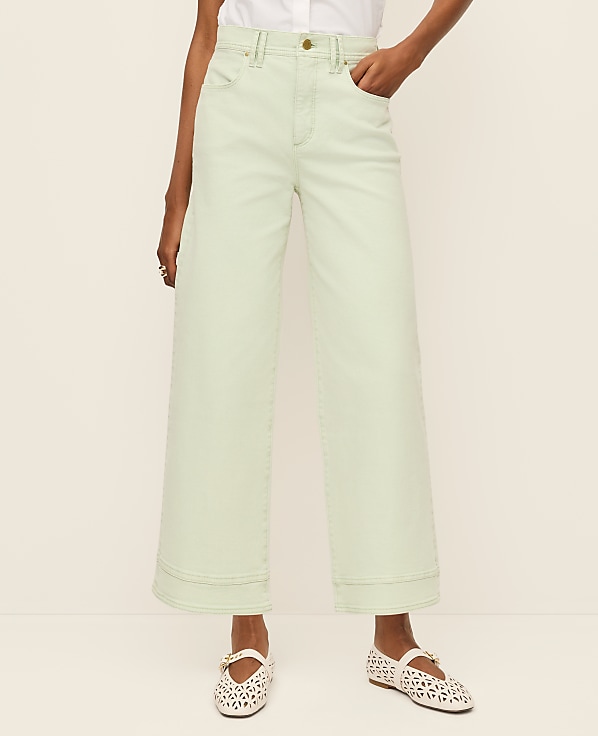 The Petite Wide-Leg Crop Jean