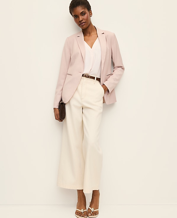 The Long Single Button Blazer