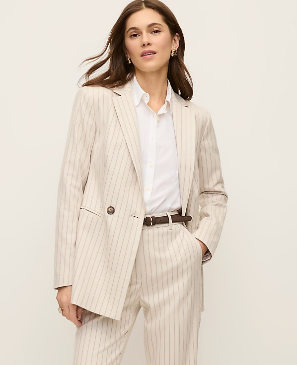 The Crosby Blazer in Pinstripe