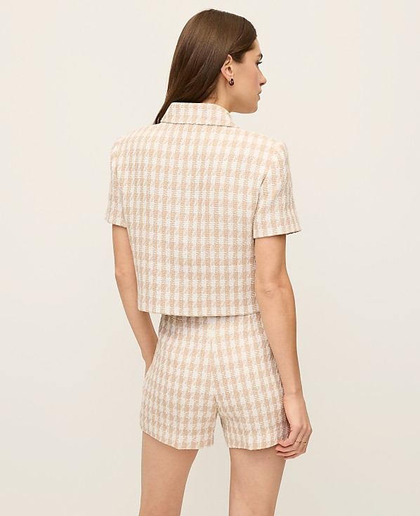 Houndstooth Tweed Jacket