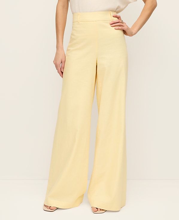 The Statement Palazzo Pant in Linen Blend