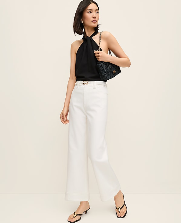 The Petite Wide-Leg Crop Jean