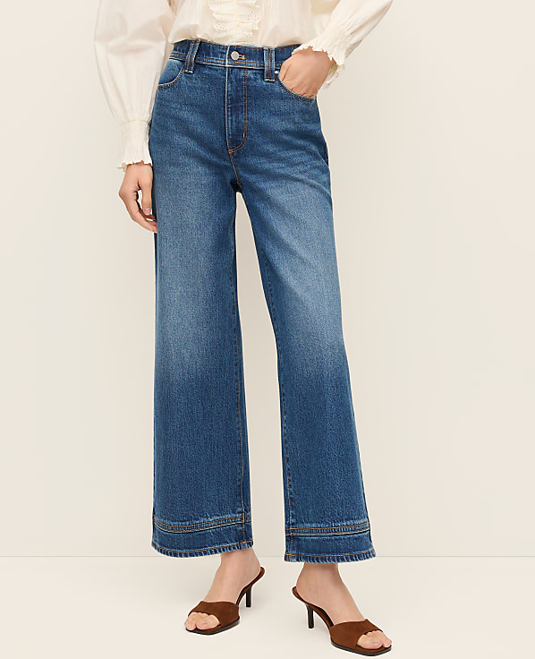 The Petite Wide-Leg Crop Jean