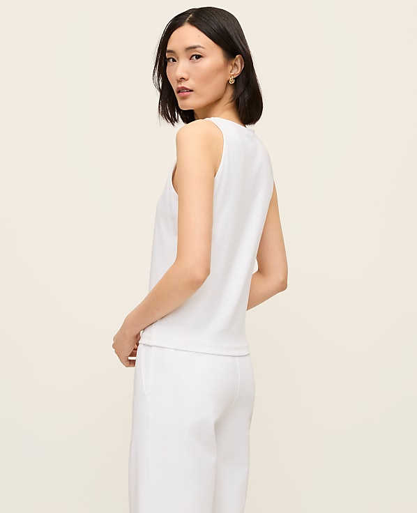 Crew Neck Halter Tank Top