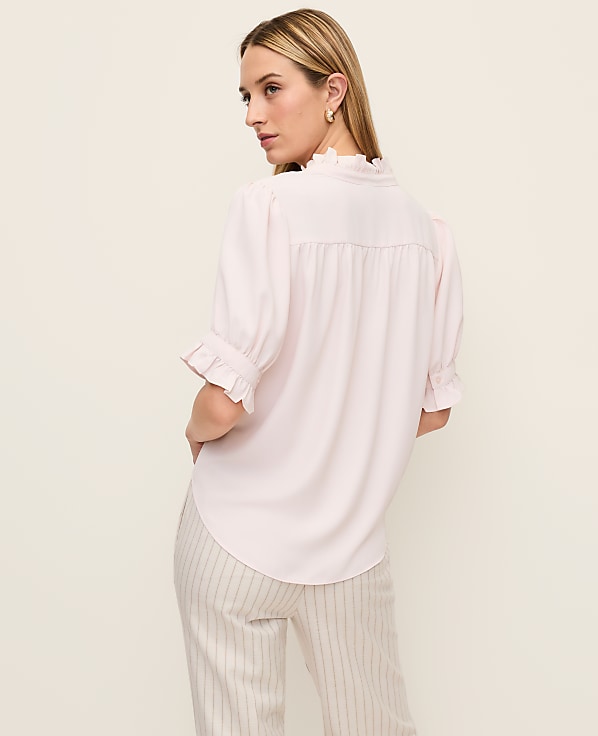 Ruffle Collar Shirt
