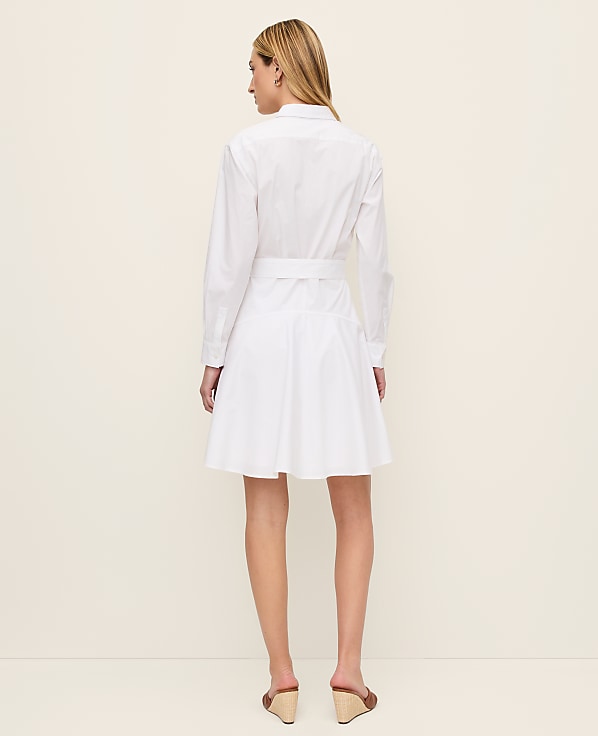 Belted Collared Shirtdress