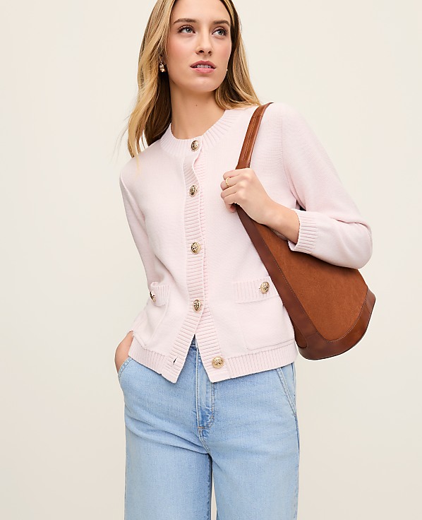 Crew Neck Cardigan