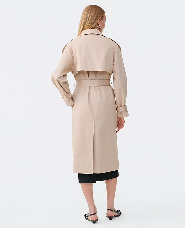 Petite Refined Trench Coat