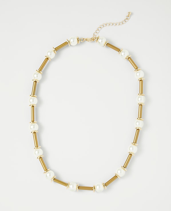 Pearl Tube Necklace